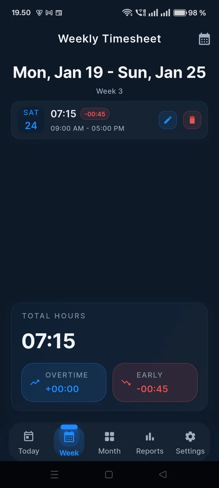 Day Quota app screen 2 from its Google Play listing