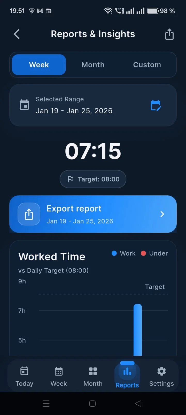 Day Quota app screen 4 from its Google Play listing